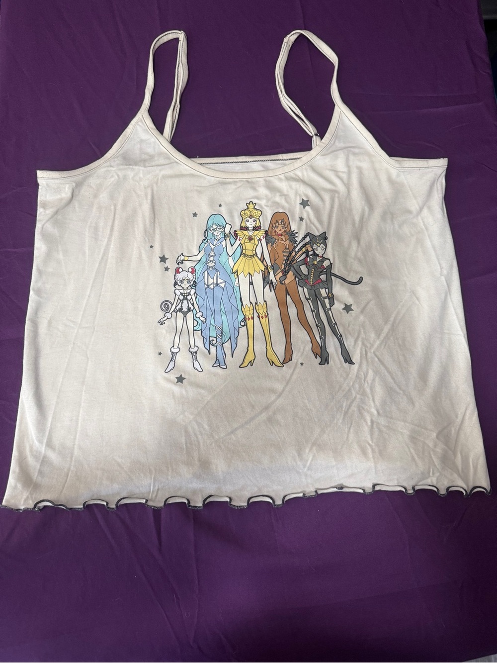 Hot Topic saliormoon 
Graphic Spaghetti Strap Tank
